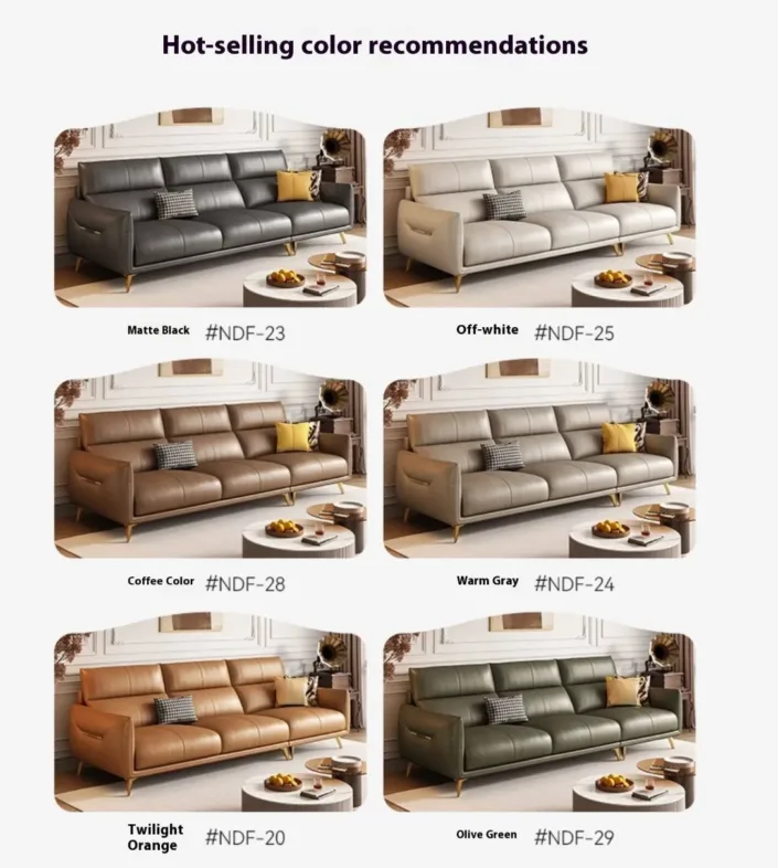 Globe Furnishings - Italian Cloud-Feel Comfort Genuine Leather Sofa Globe Furnishings - Italian Cloud-Feel Comfort Genuine Leather Sofa