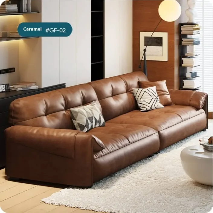 Globe Furnishings - Vintage-inspired Luxury Oil-Waxed Leather Sofa Globe Furnishings - Vintage-inspired Luxury Oil-Waxed Leather Sofa