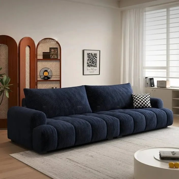 New Premium Cloud Sofa with Baby's Breath Accents