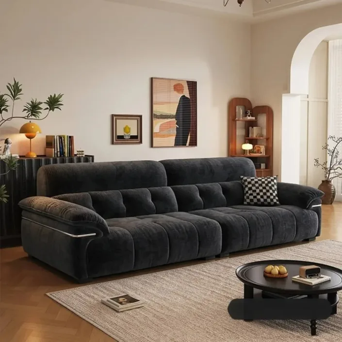 Vintage Top-Grain Leather Sofa