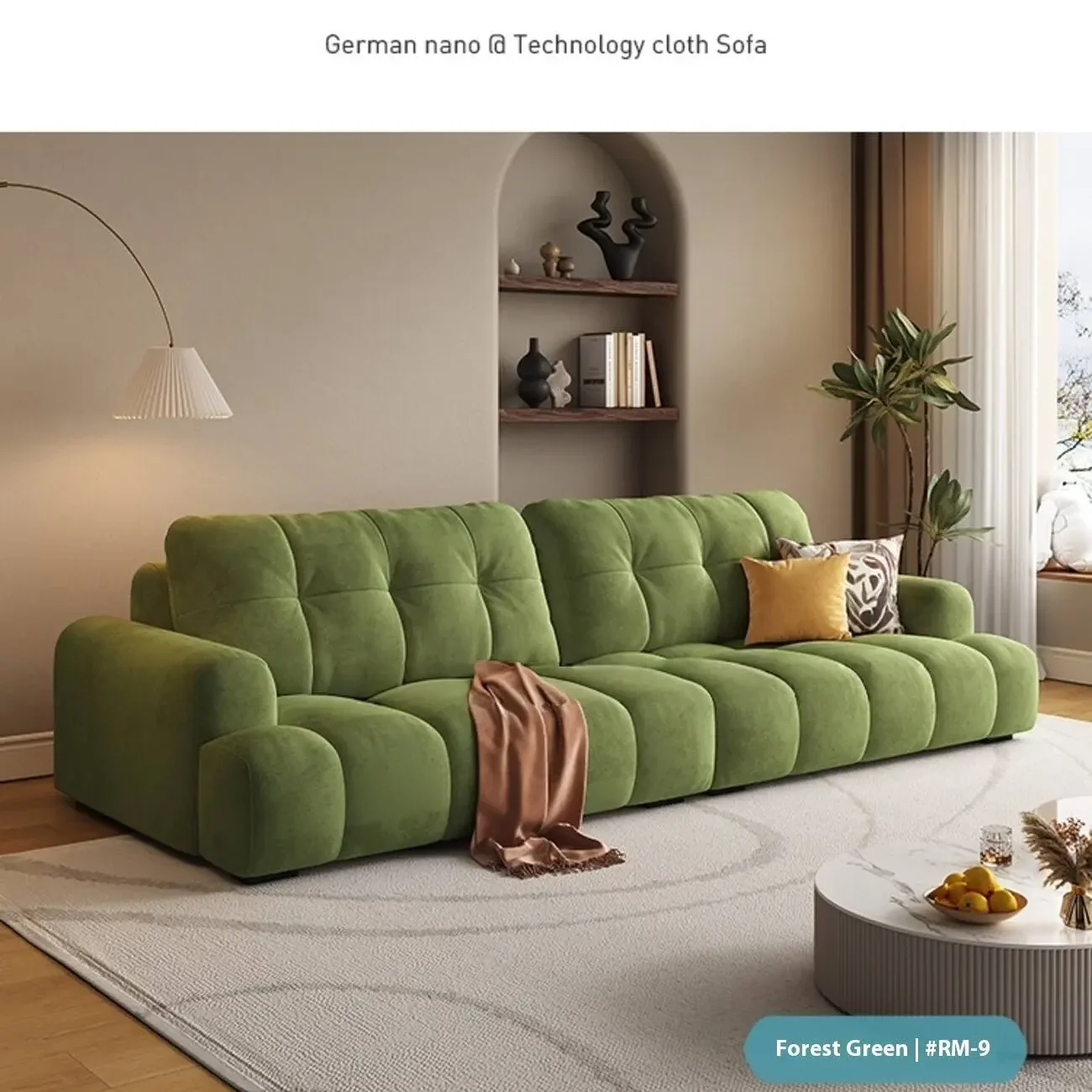 主图-07 Globe Furnishings - Natural Breeze Direct-Vent Linen Sofa