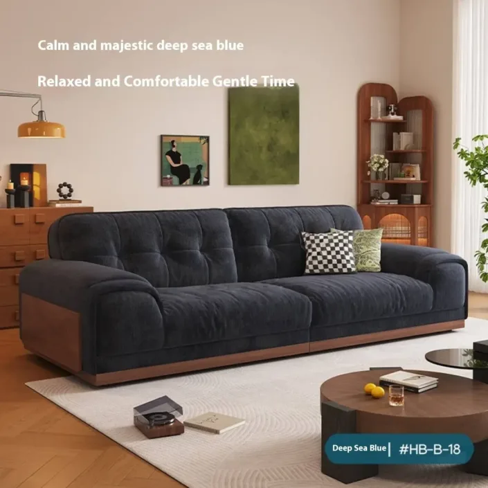 Globe Furnishings - Straight-Line Solid Wood Big Black Bull Sofa Globe Furnishings - Straight-Line Solid Wood Big Black Bull Sofa
