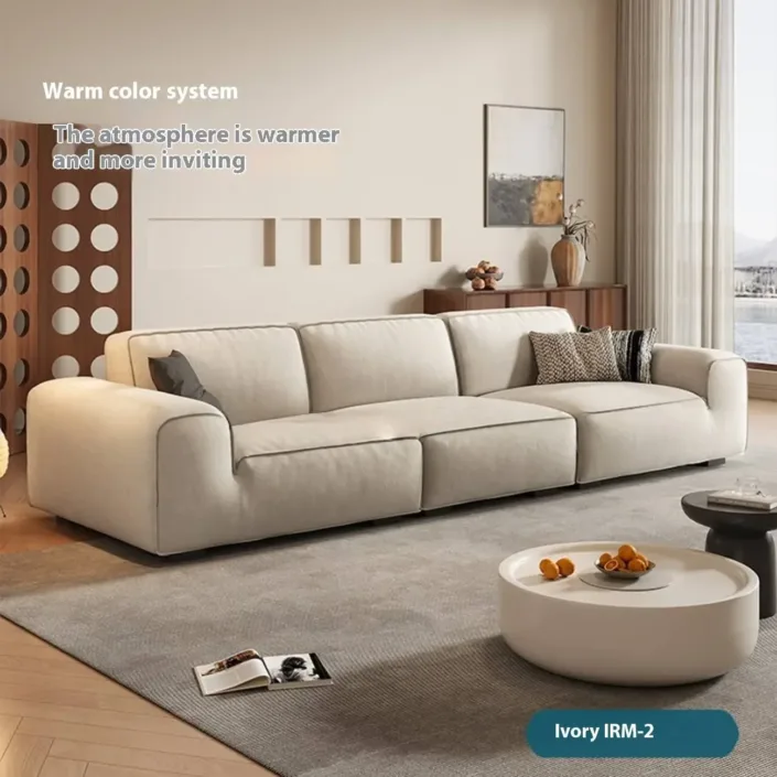Globe Furnishings - Big Black Bull Italian-Style Living Room Straight-Back Sofa Globe Furnishings - Big Black Bull Italian-Style Living Room Straight-Back Sofa