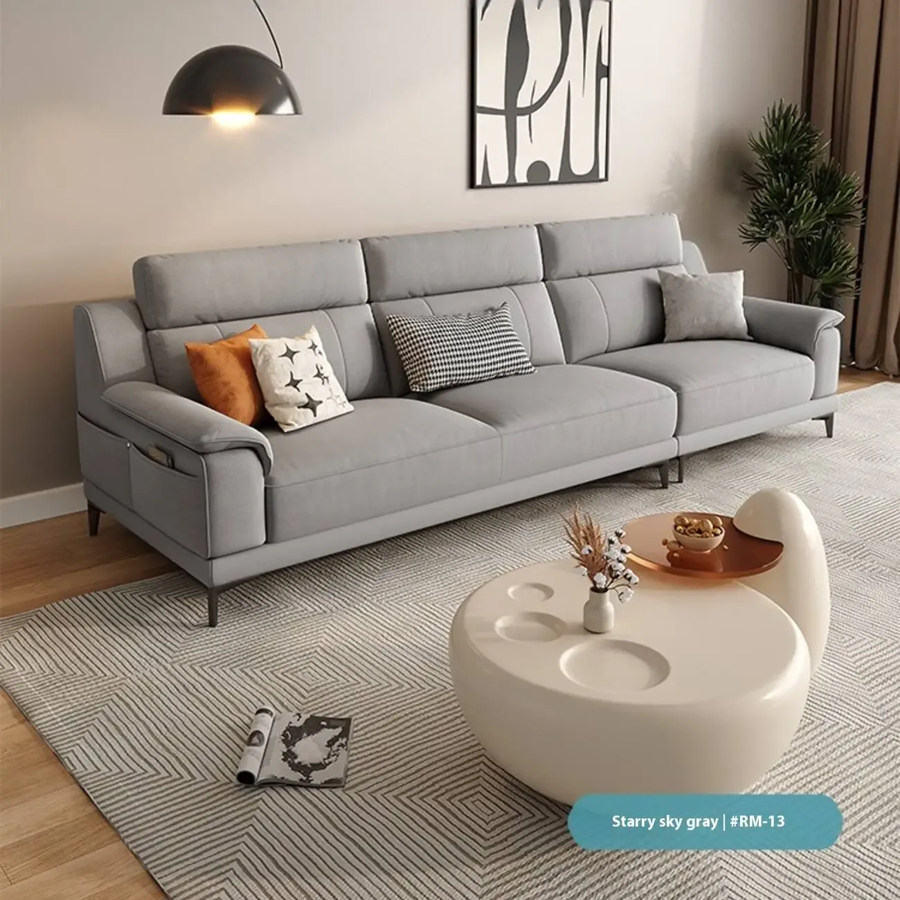 主图-07 Globe Furnishings - Minimalist Tech-Infused Upholstered Sofa