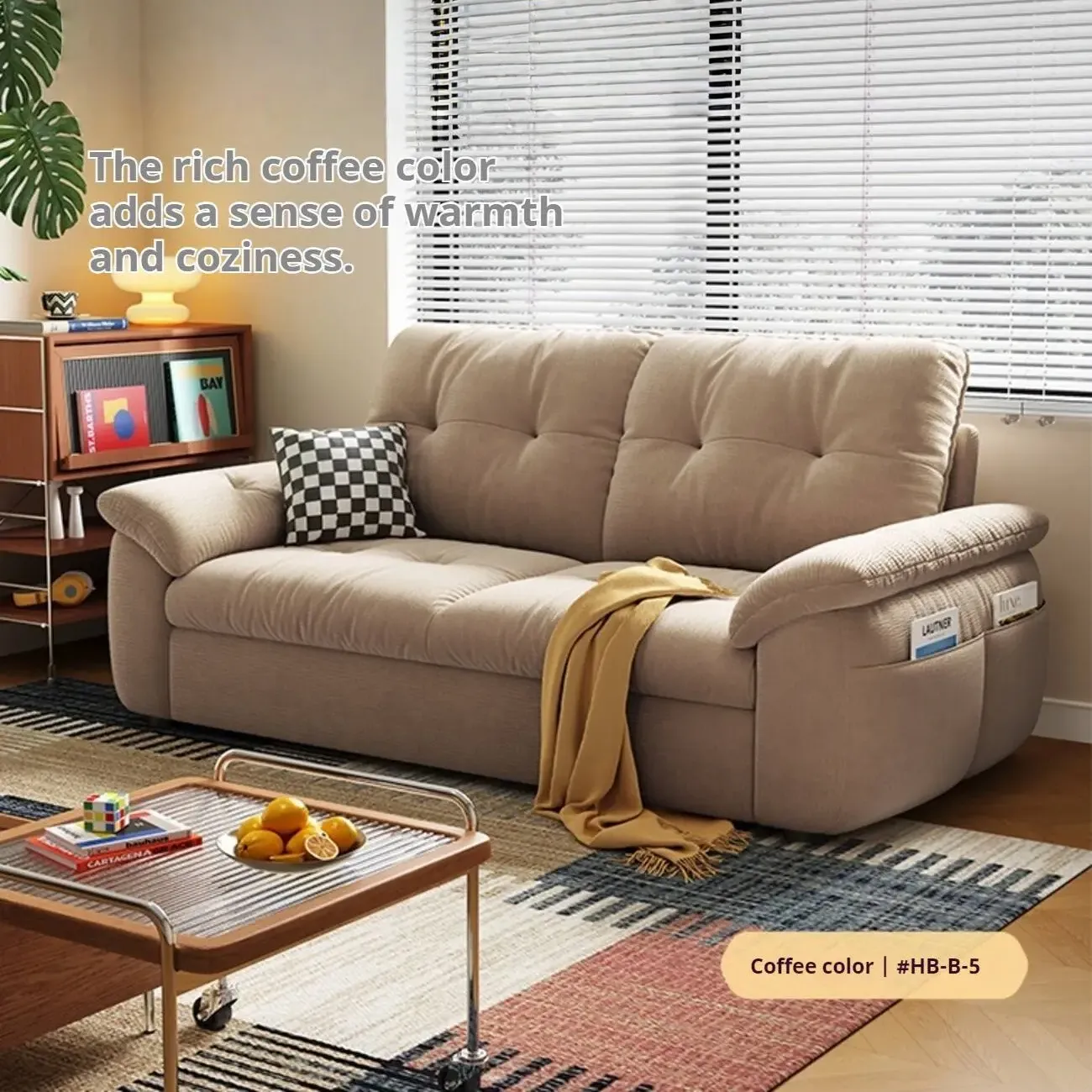 主图-07 Globe Furnishings - Removable and Washable Cat-Scratch-Resistant Cloud-Shaped Folding Sofa Bed