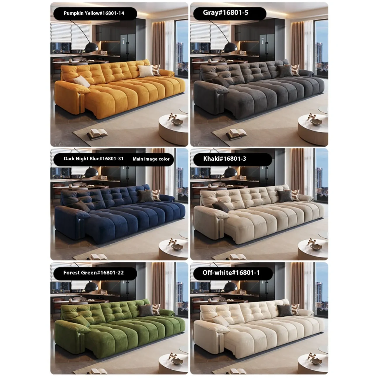 主图-07 Globe Furnishings - Cream folding and telescoping functional sofa