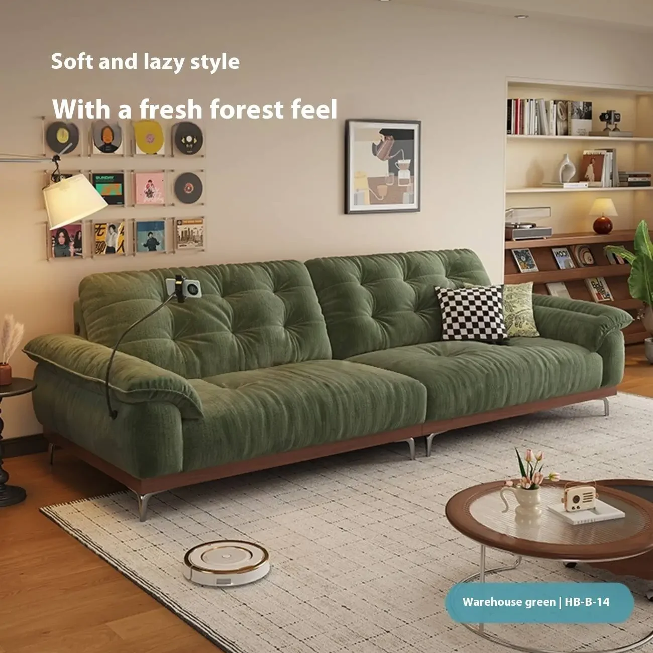 主图-07 Globe Furnishings - Rechargeable Multifunctional Chenille Sofa