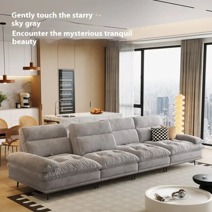 Globe Furnishings - Straight-Line French Cream Style Adjustable Backrest Sofa Globe Furnishings - Straight-Line French Cream Style Adjustable Backrest Sofa