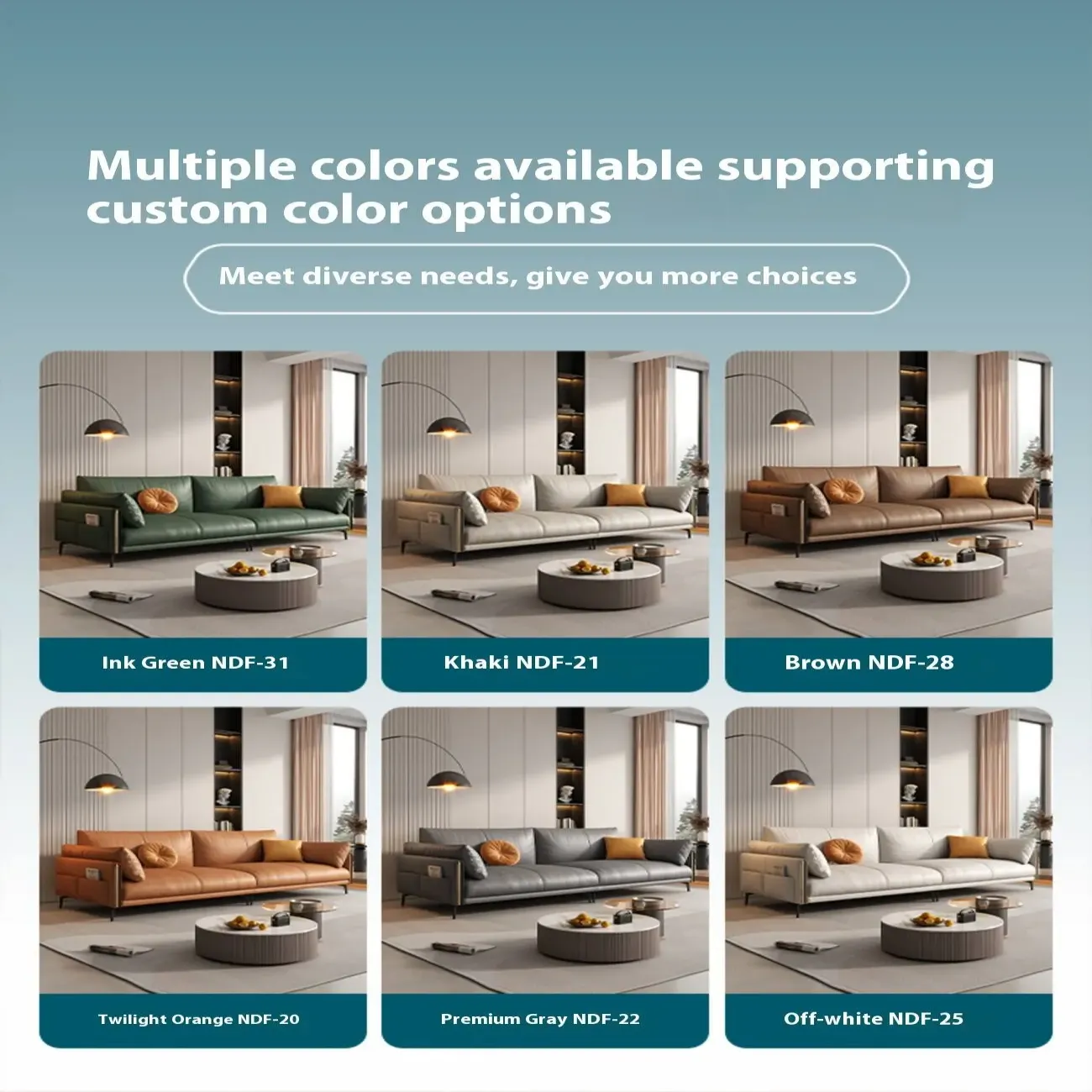 主图-07 Globe Furnishings - Italian Luxury Leather Sofa with Straight Back Straight Legs