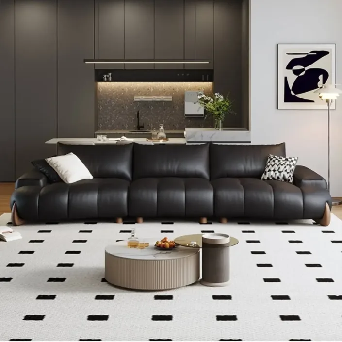 Globe Furnishings - Mosen Vintage Straight Leather Sofa Globe Furnishings - Mosen Vintage Straight Leather Sofa