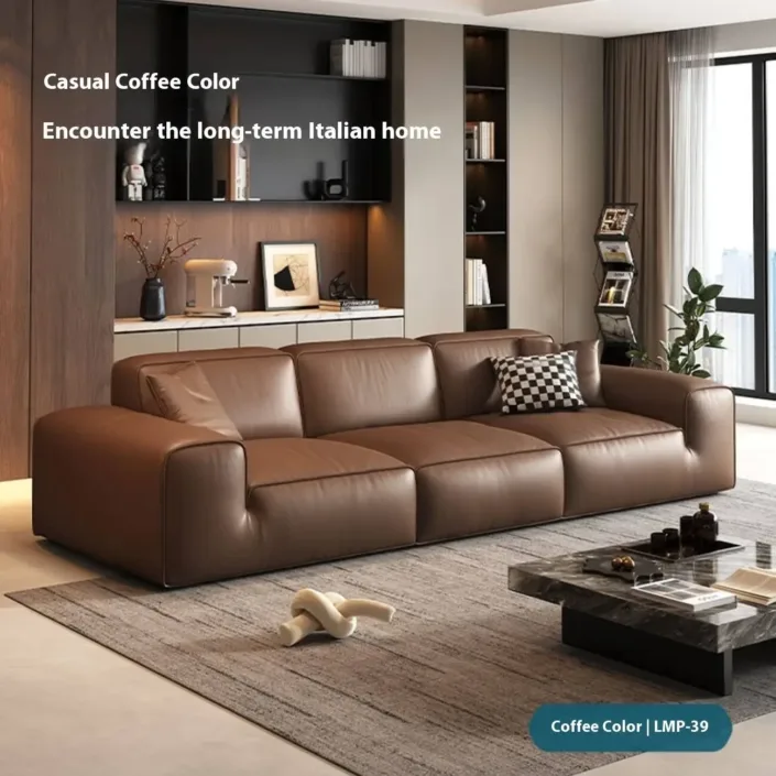 Globe Furnishings - Italian Luxury Black Cowhide Leather Sofa Globe Furnishings - Italian Luxury Black Cowhide Leather Sofa