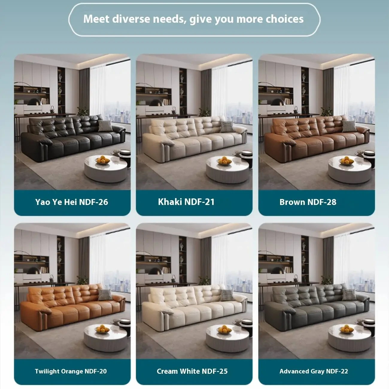 主图-07 Globe Furnishings - Italian Modern Luxury Leather Sofa