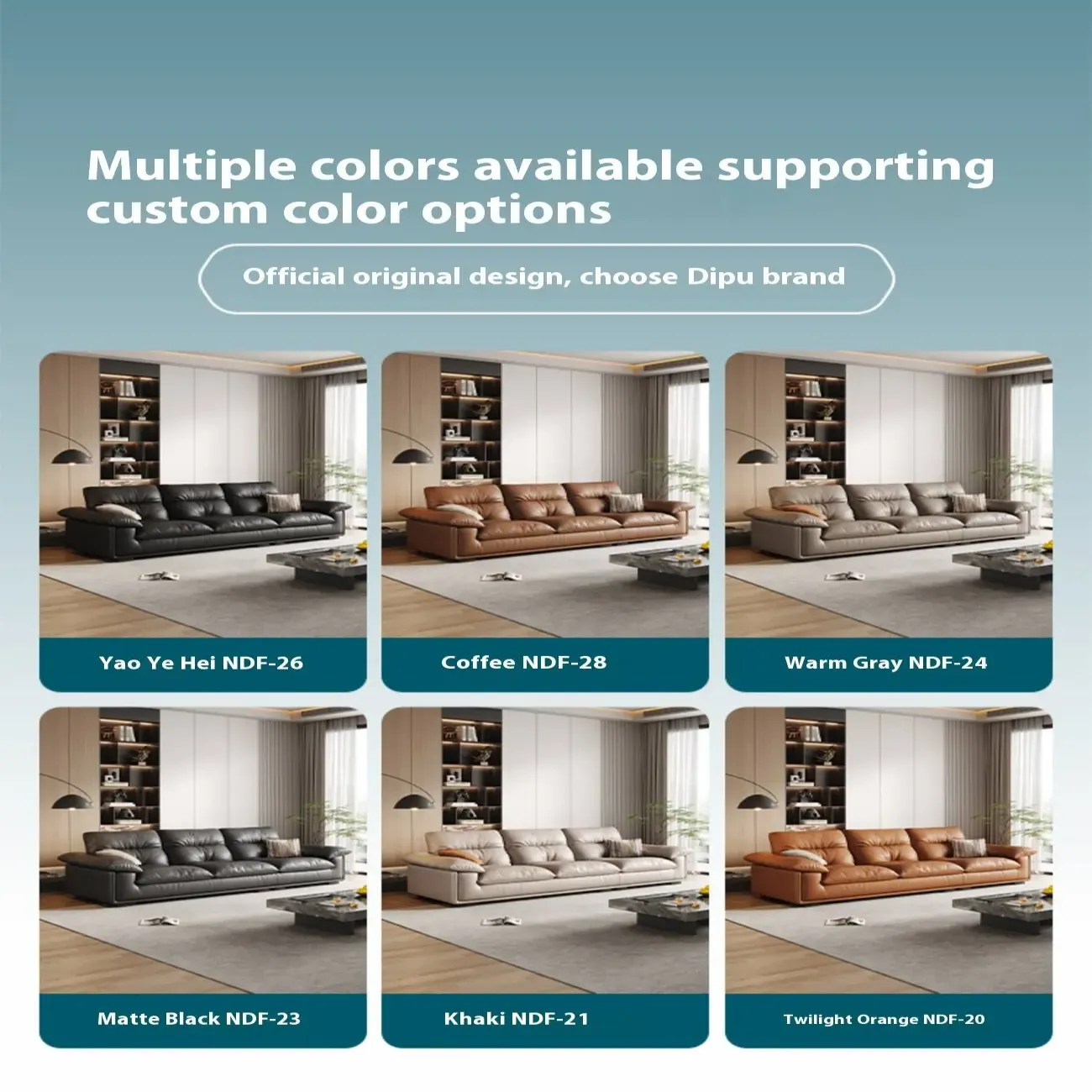 主图-07 Globe Furnishings - Modern Minimalist Italian Leather Sofa