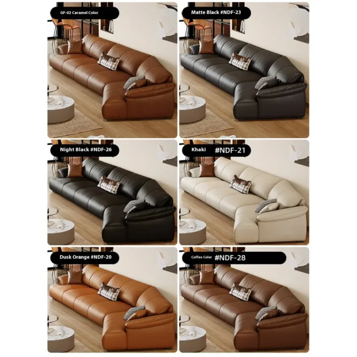 Globe Furnishings - Italian-style luxury curved leather sofa Globe Furnishings - Italian-style luxury curved leather sofa