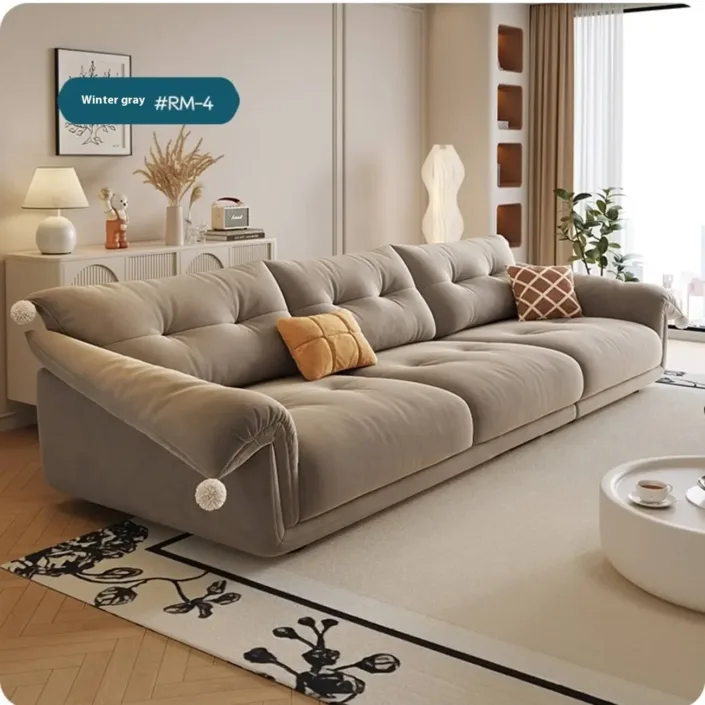 Globe Furnishings - 2025 New Compact Straight-Back Cat-Scratch-Resistant Fabric Sofa Globe Furnishings - 2025 New Compact Straight-Back Cat-Scratch-Resistant Fabric Sofa