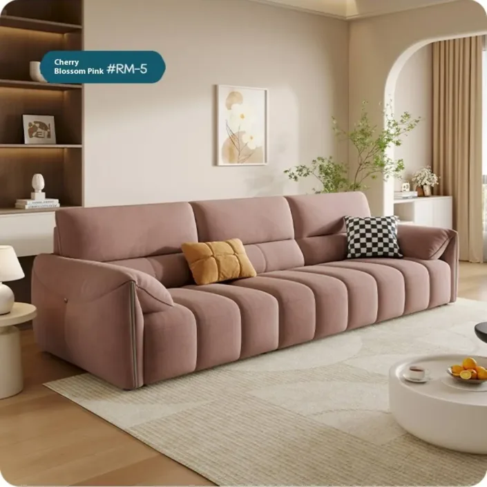 Globe Furnishings - New Linear Luxury Milk Fabric Sofa Globe Furnishings - New Linear Luxury Milk Fabric Sofa