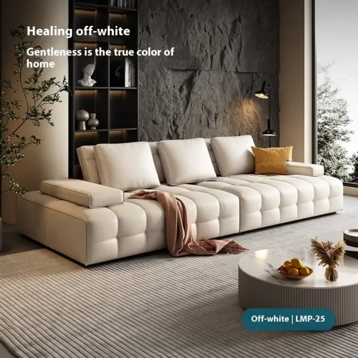 Globe Furnishings - Lawrence Italian Minimalist Full Leather Sofa Globe Furnishings - Lawrence Italian Minimalist Full Leather Sofa