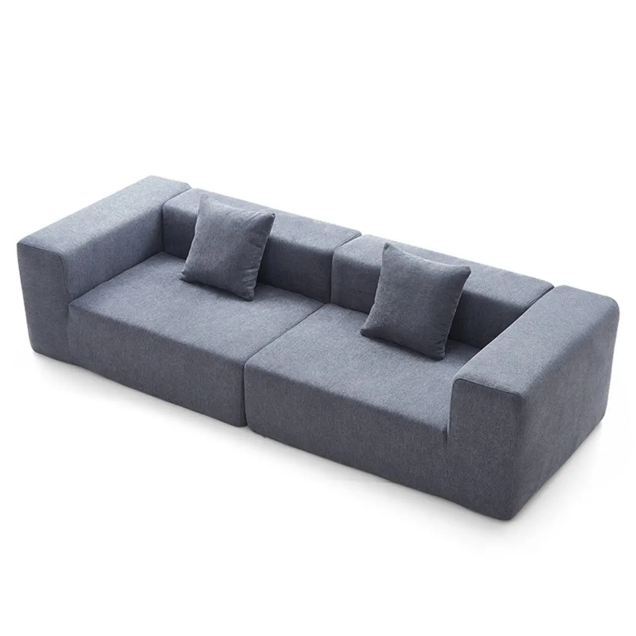 主图-1 Globe Furnishings - Folded Tofu-Style Modular Cushion Cover for Fabric Sofa