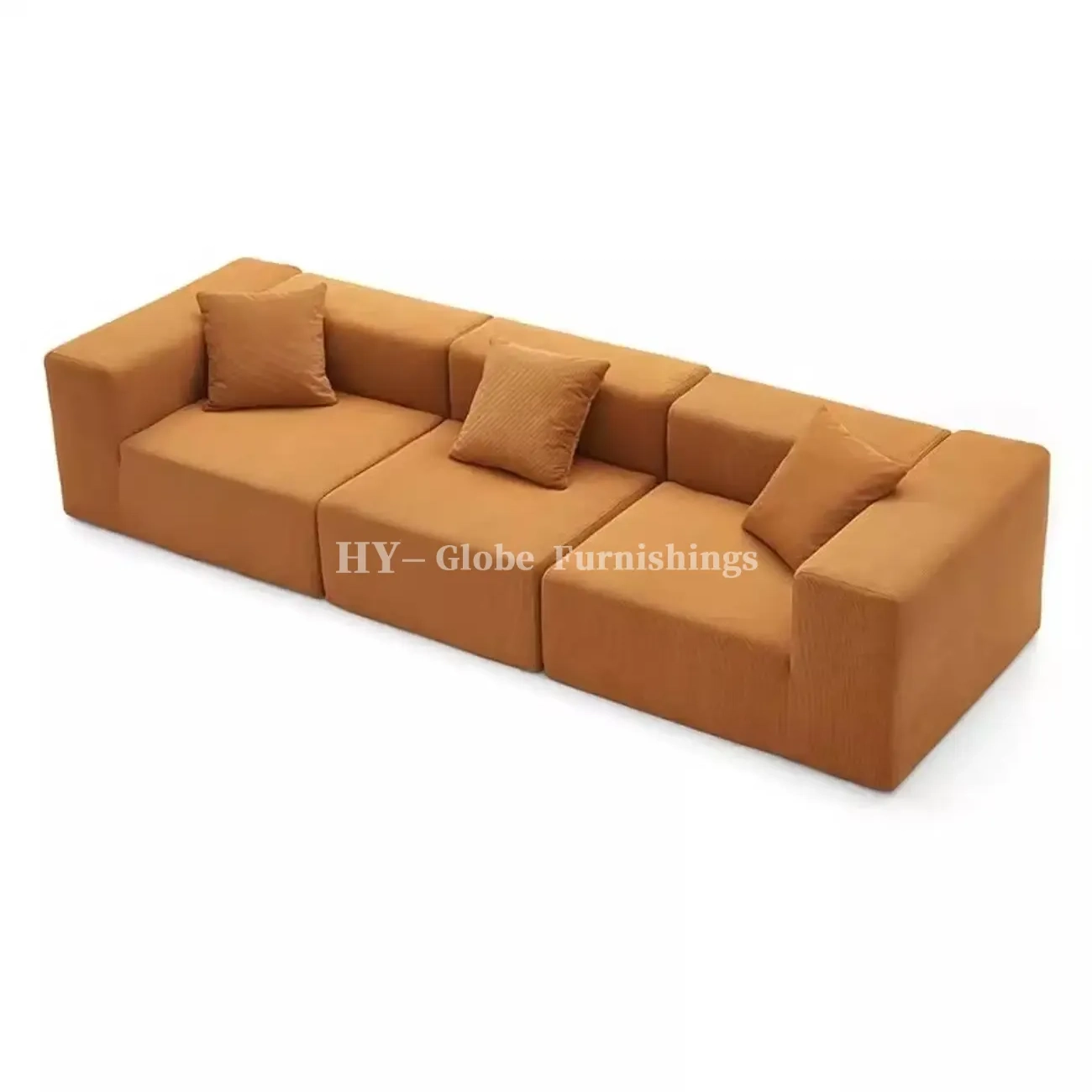 主图-6 Globe Furnishings - Folded Tofu-Style Modular Cushion Cover for Fabric Sofa