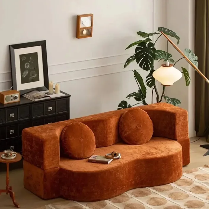 Lazy Fabric All-in-One Compressed Sofa Bed