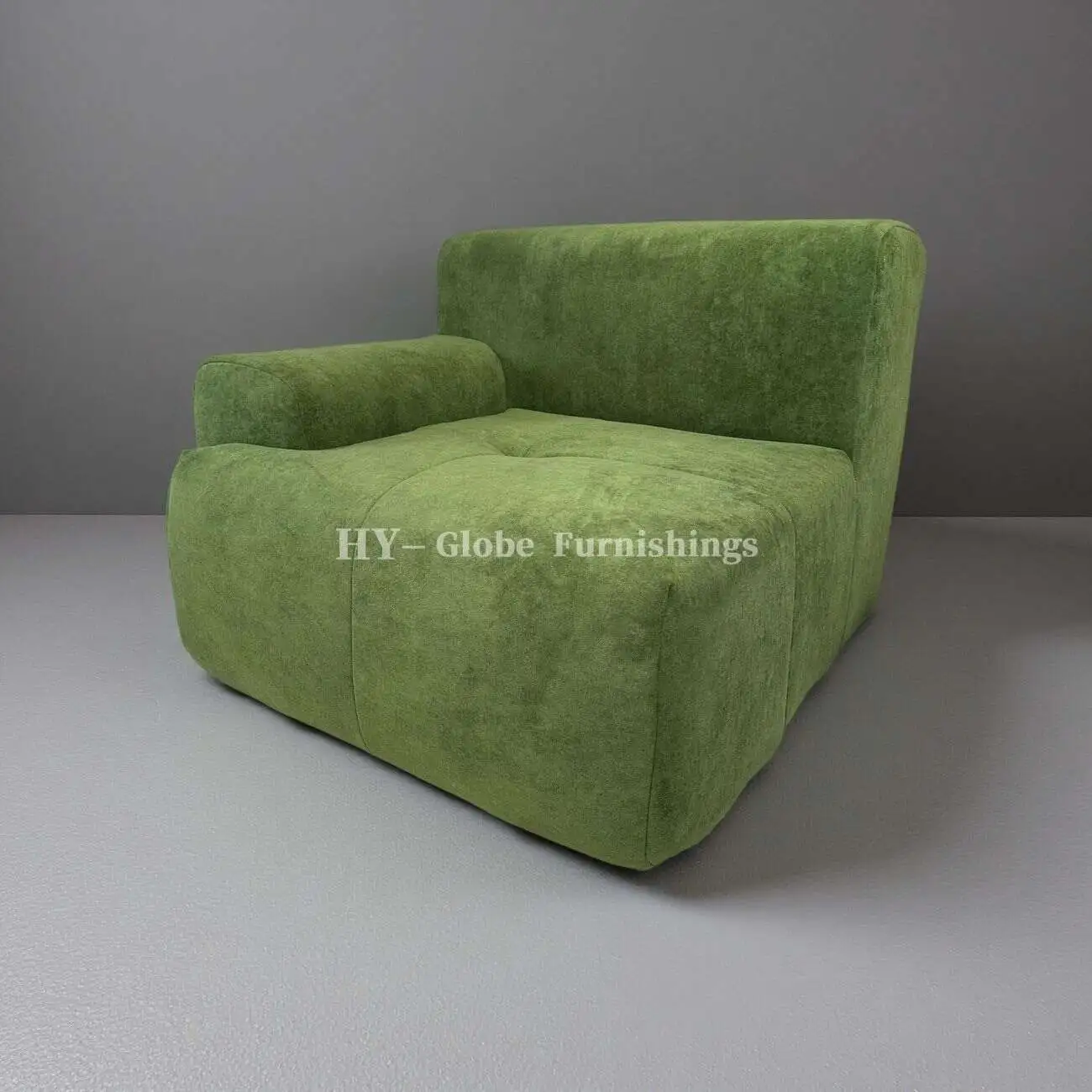 Globe Furnishings - Irregular Modular Compression Sofa 灰色摄影棚_33734537