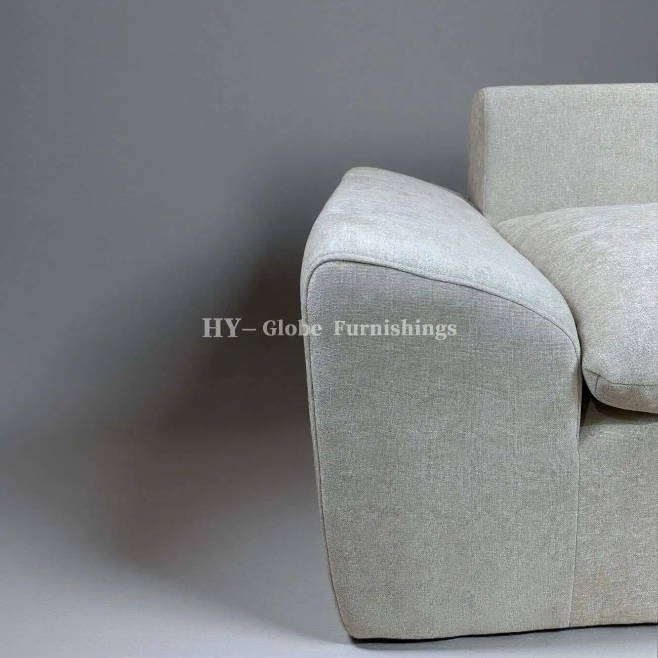 Globe Furnishings - Cloud Comfort Compression Sofa 灰色摄影棚_33734537_4