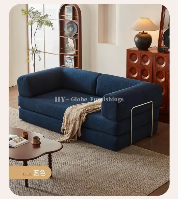 Corduroy Lazy Compressed Sofa Bed