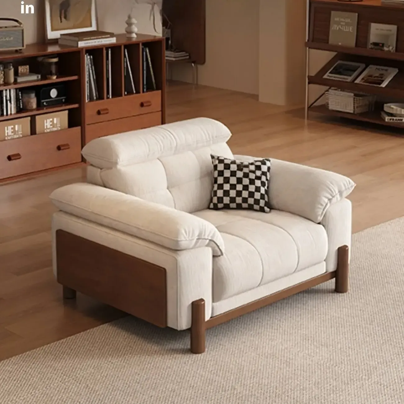 详情-05 – 副本 Globe Furnishings - Simple and casual medieval-style single chair