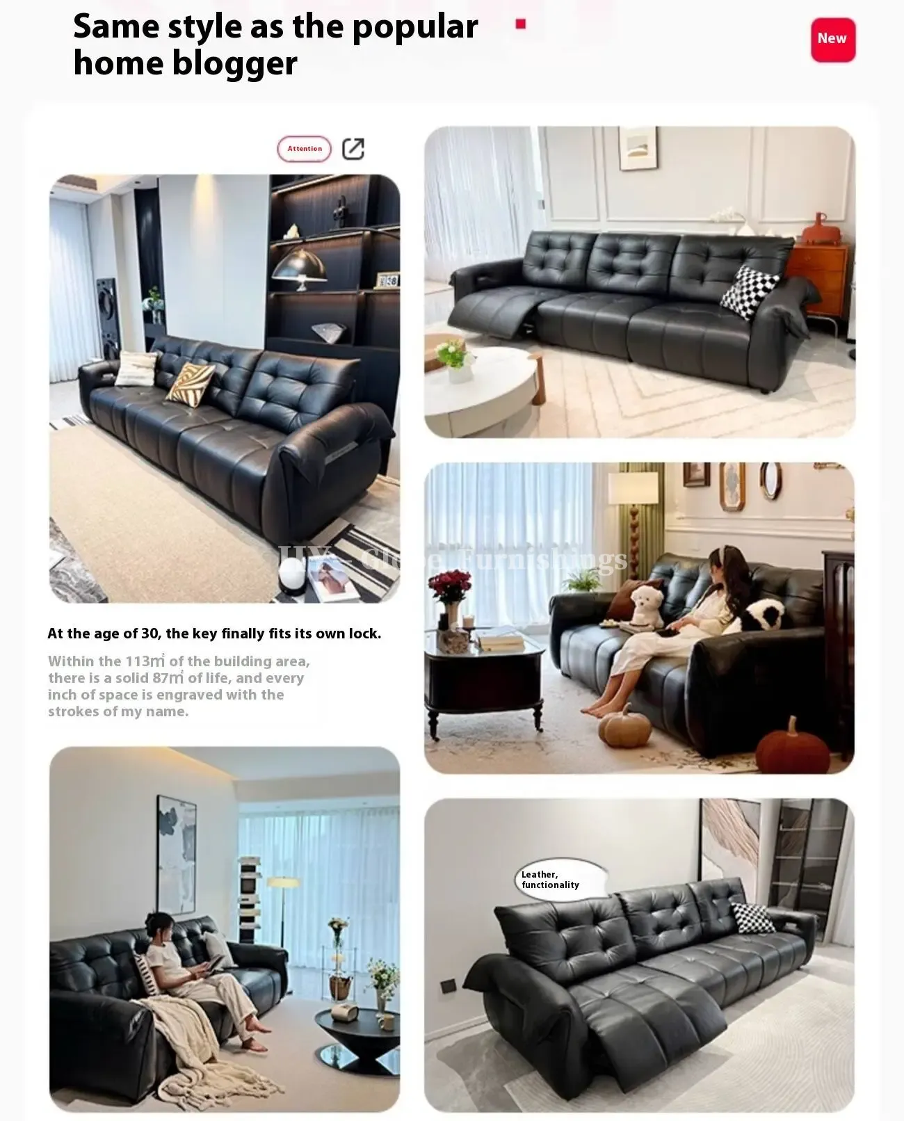 Globe Furnishings - Italian Swan Zero Wall Electric Function Leather Sofa