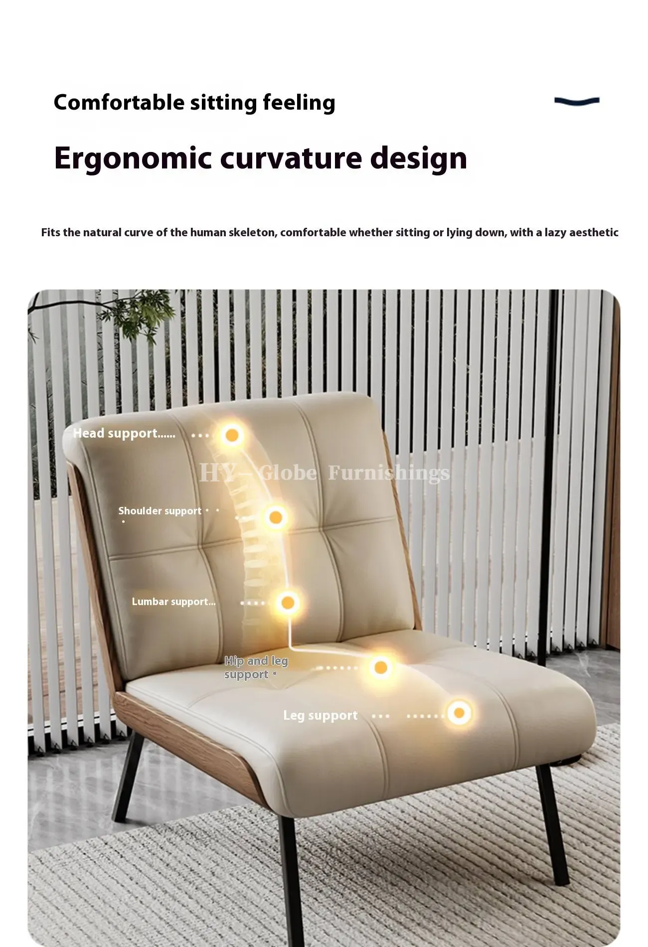 Globe Furnishings - Italian cowhide single chair