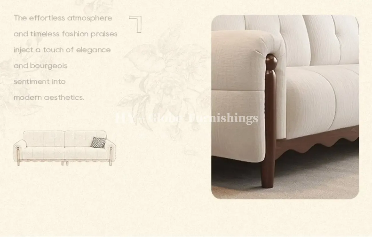 Globe Furnishings - New Solid Wood Chenille French Sofa