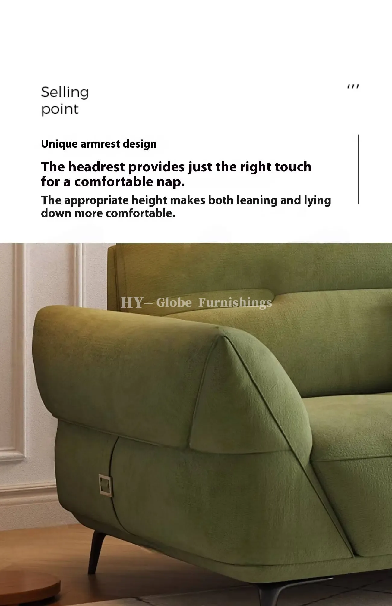 Globe Furnishings - Cream-Style Tech Fabric Sofa