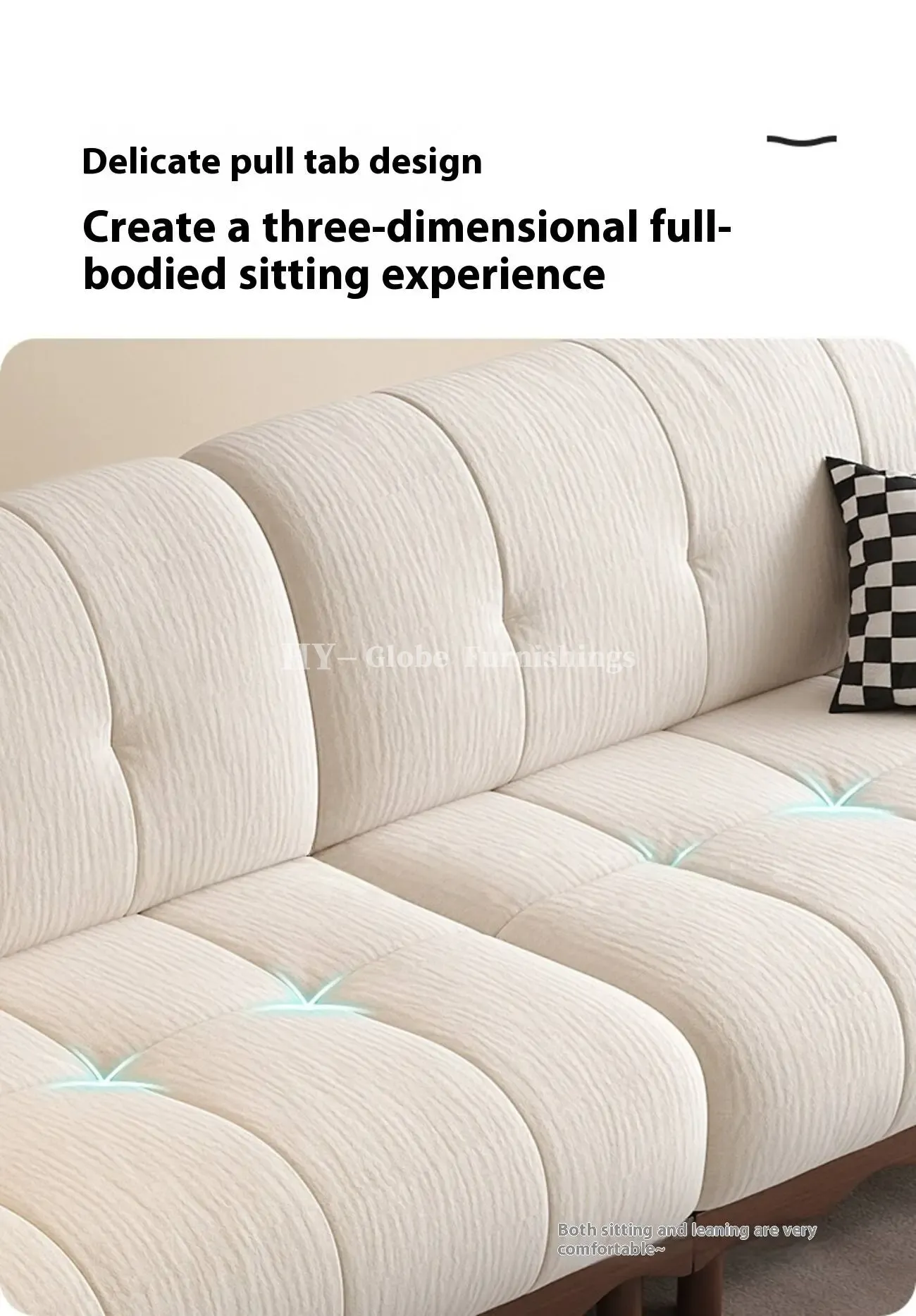 Globe Furnishings - New Solid Wood Chenille French Sofa