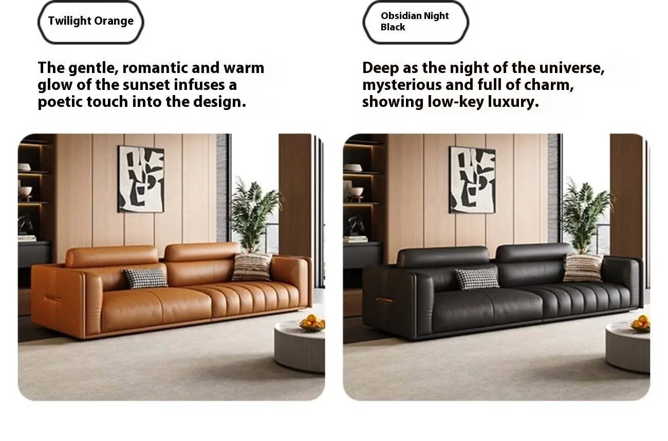 Globe Furnishings - Lawrence top grain cowhide leather sofa