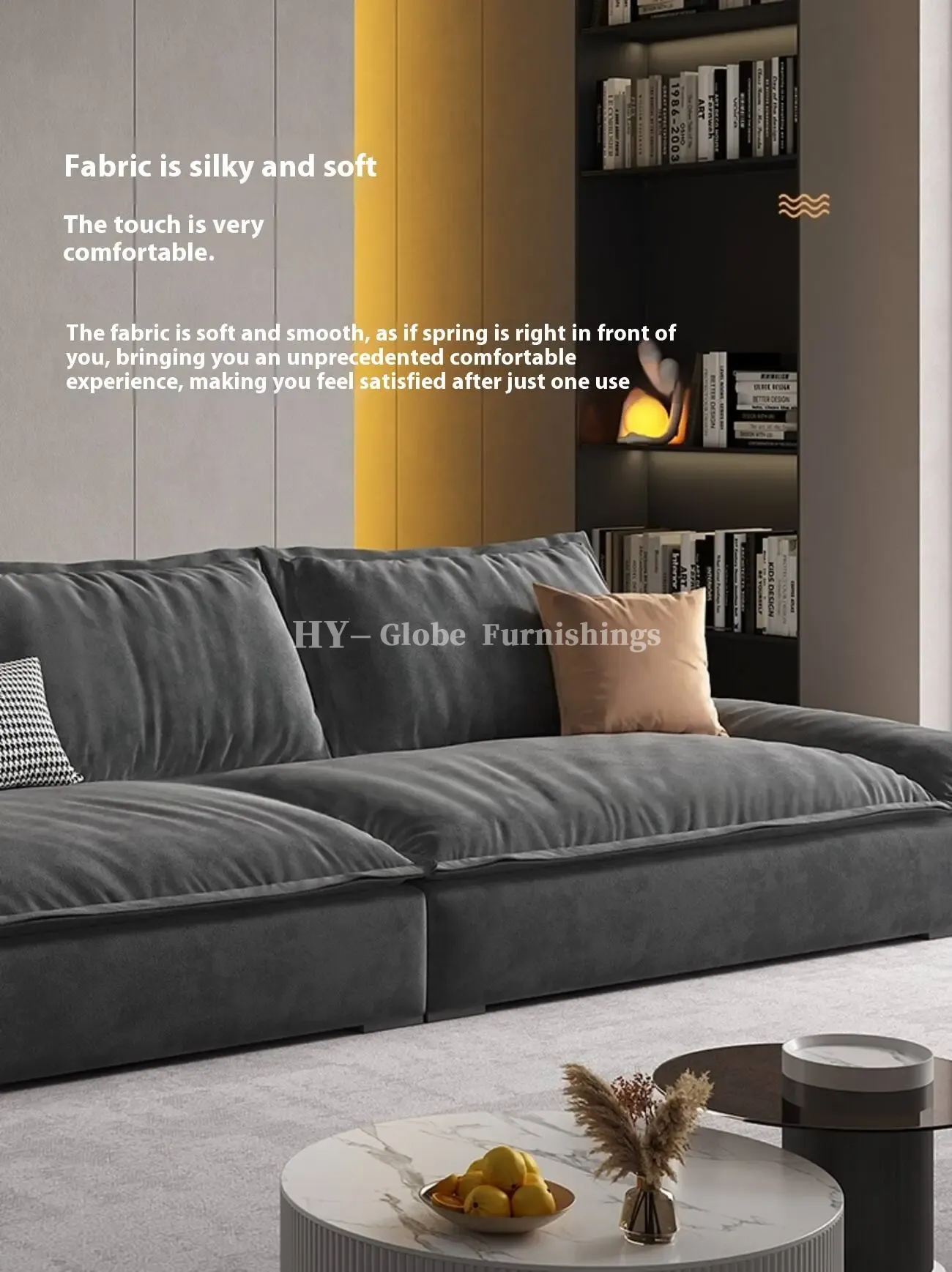 Globe Furnishings - Nordic Sail Technology Fabric Sofa