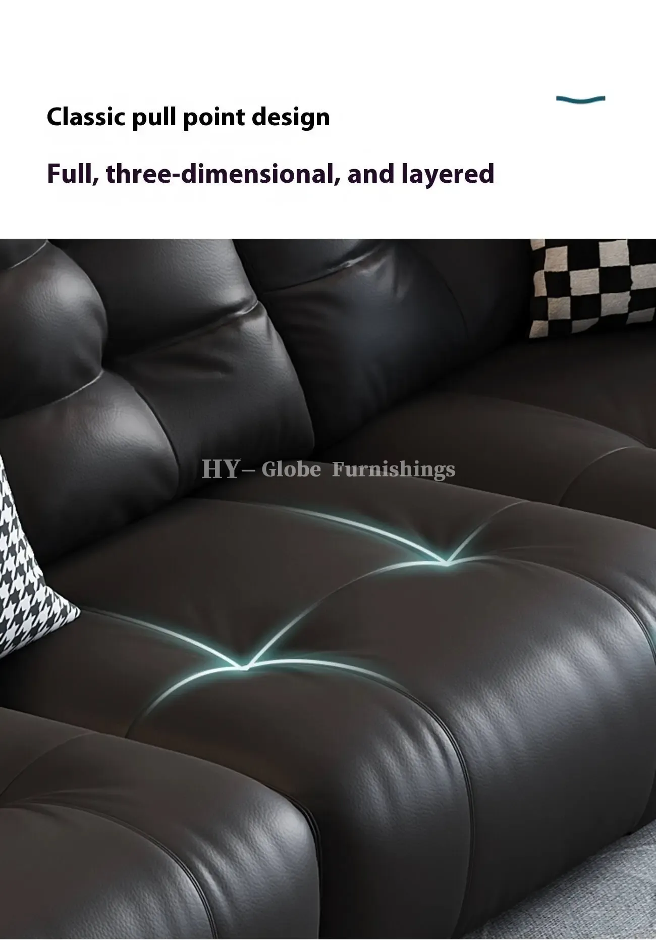 Globe Furnishings - Italian Swan Zero Wall Electric Function Leather Sofa