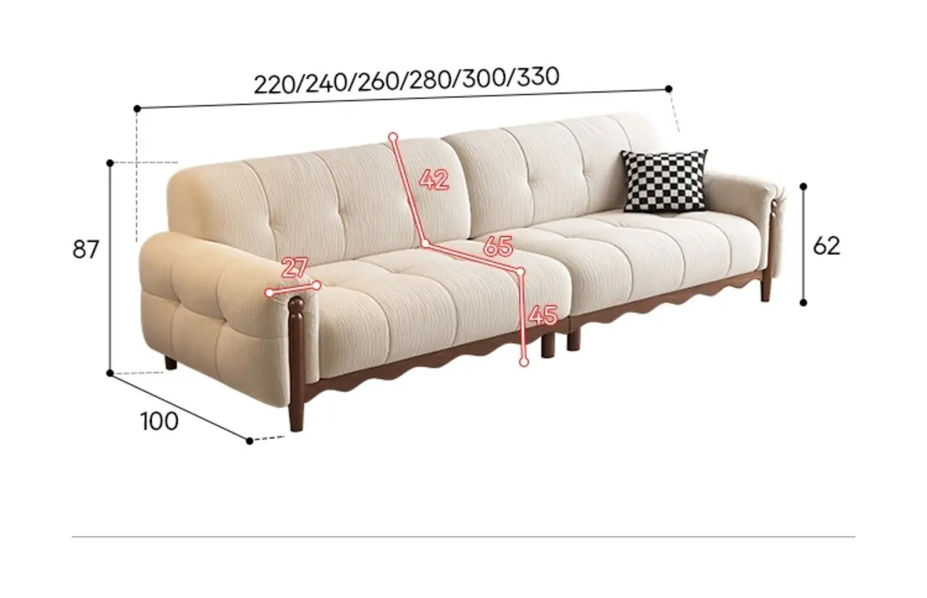 Globe Furnishings - New Solid Wood Chenille French Sofa