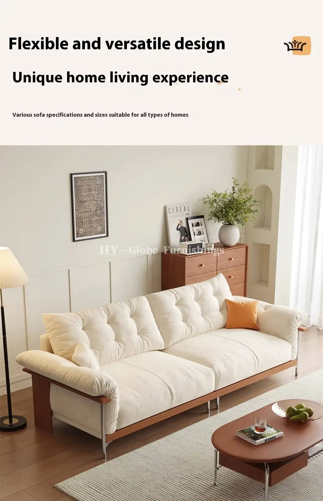 Globe Furnishings - French Vintage Chenille Velvet Sofa