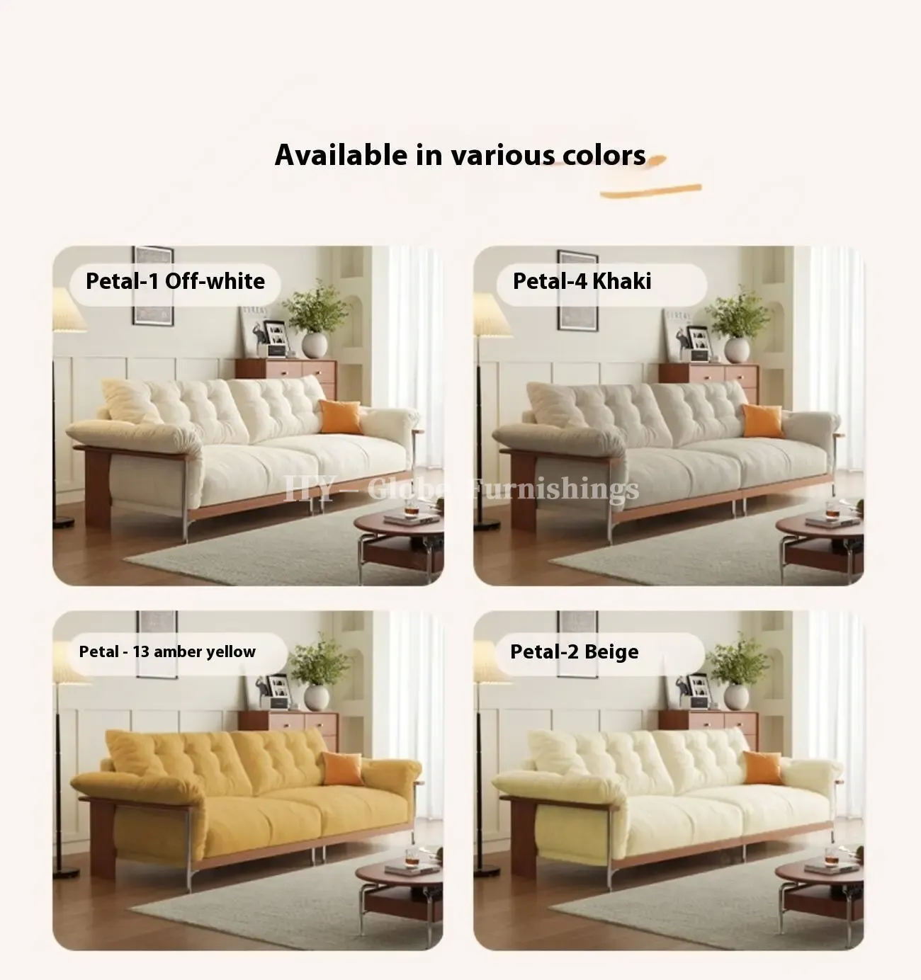 Globe Furnishings - French Vintage Chenille Velvet Sofa