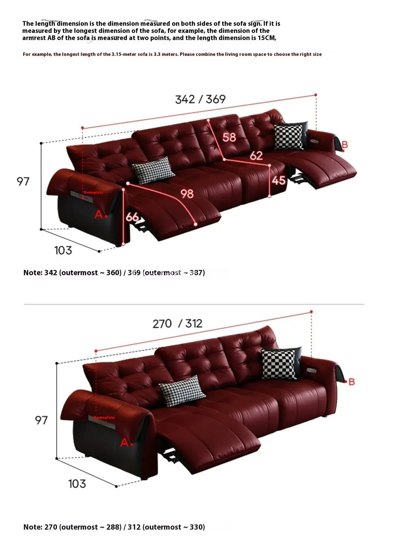 Globe Furnishings - Italian Swan Zero Wall Electric Function Leather Sofa