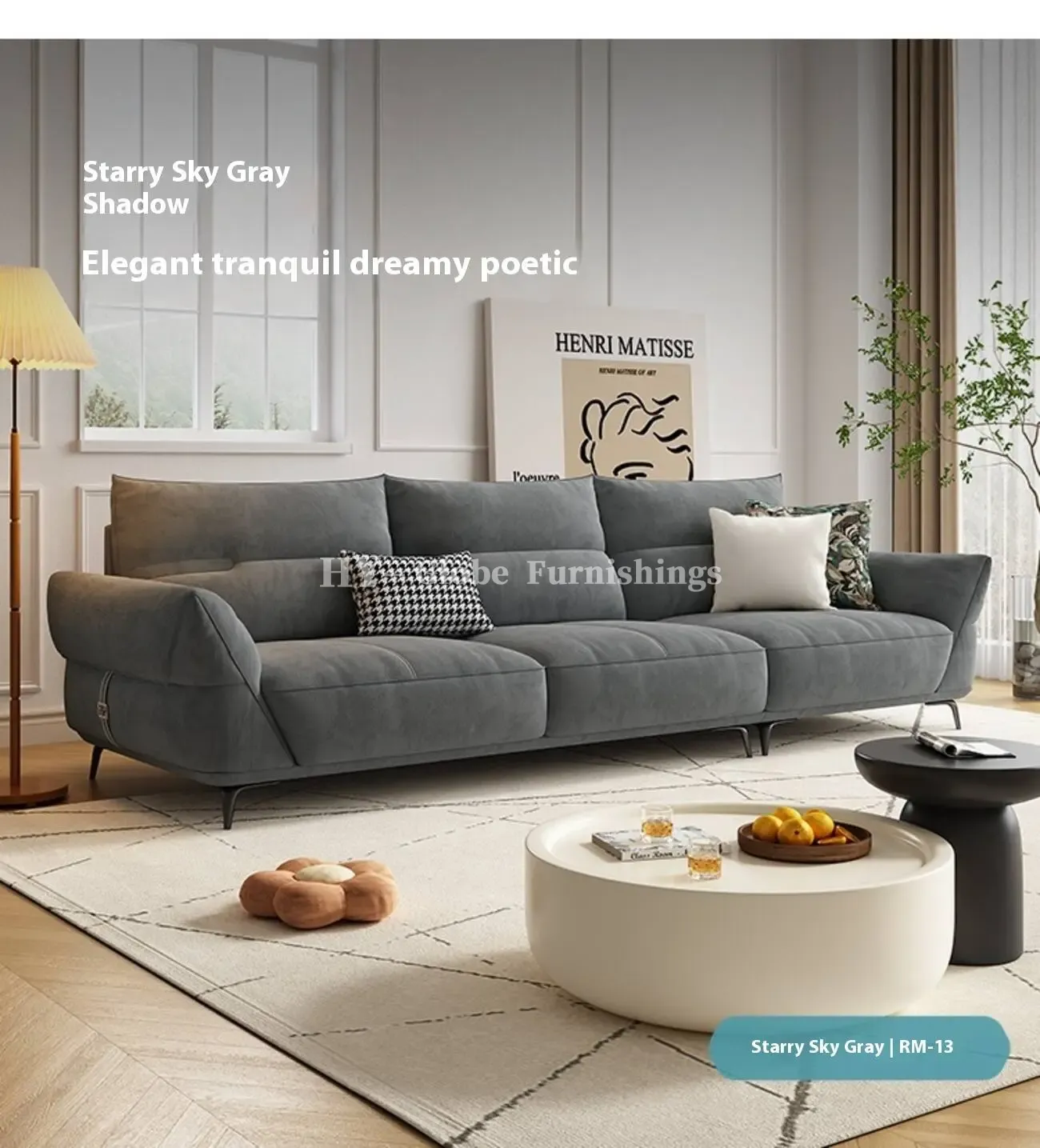 Globe Furnishings - Cream-Style Tech Fabric Sofa