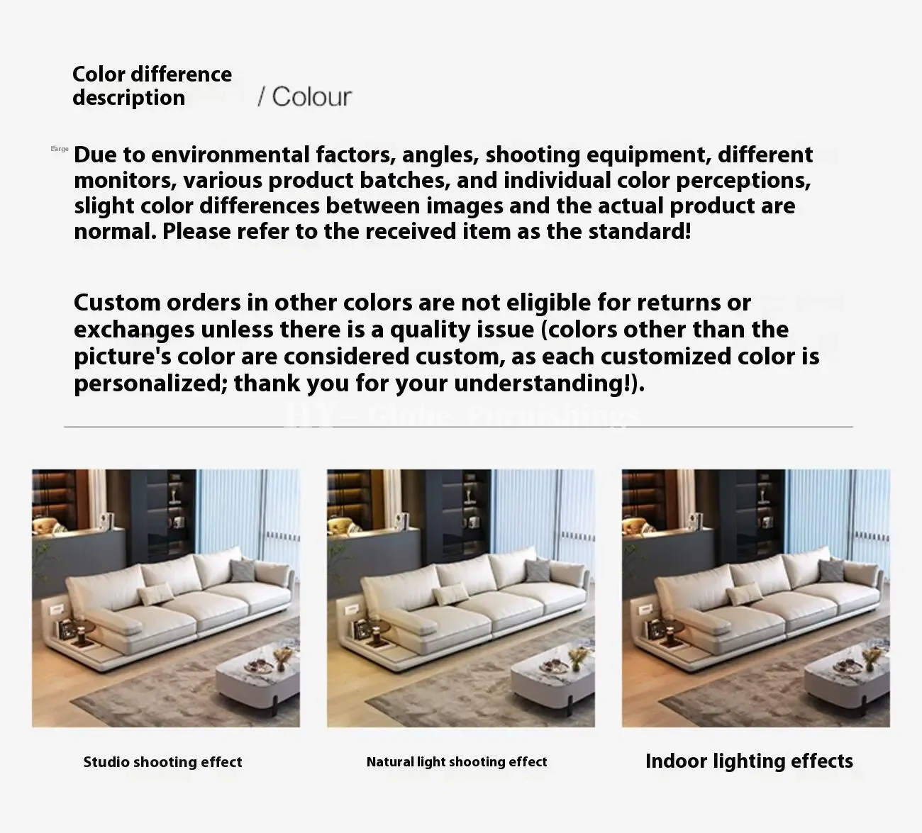 Globe Furnishings - Module cream-colored top-grain leather sofa