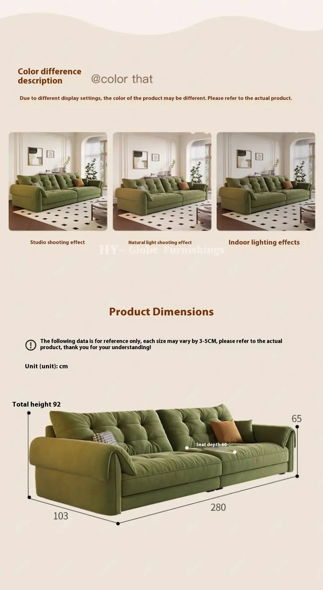 Globe Furnishings - French Vintage Fabric Sofa