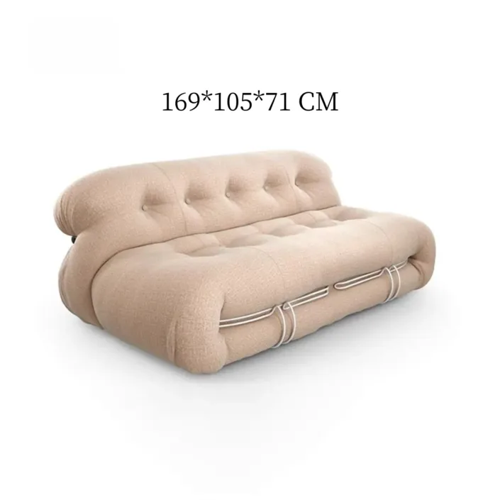 Globe Furnishings - Hippo Cream Wind Big Teeth Sofa Globe Furnishings - Hippo Cream Wind Big Teeth Sofa