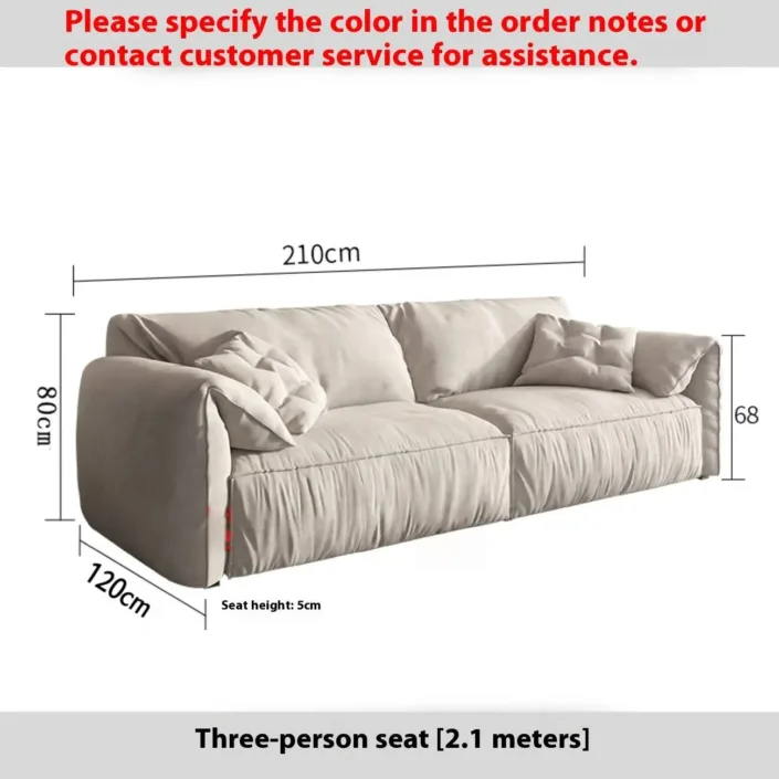 Globe Furnishings - Italian Minimalist Elephant Ear Sofa Globe Furnishings - Italian Minimalist Elephant Ear Sofa