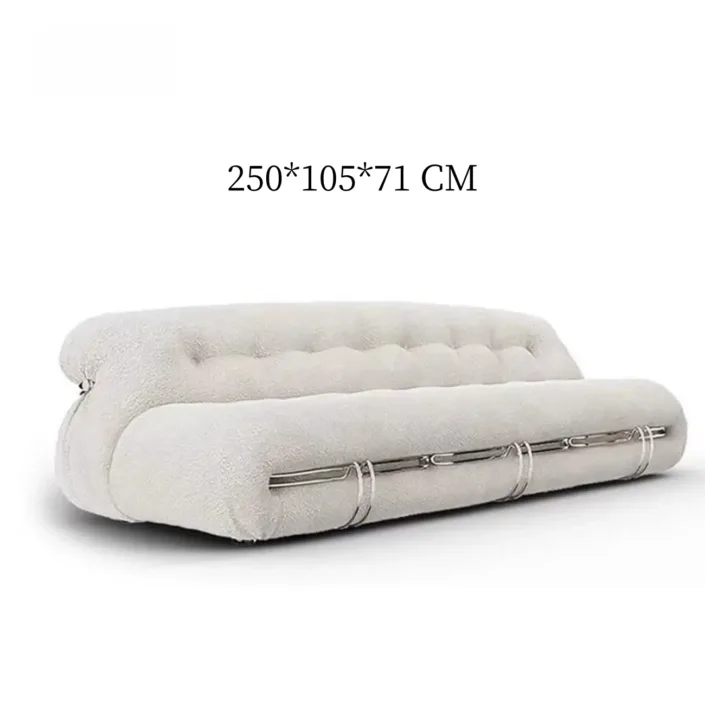 Globe Furnishings - Hippo Cream Wind Big Teeth Sofa Globe Furnishings - Hippo Cream Wind Big Teeth Sofa