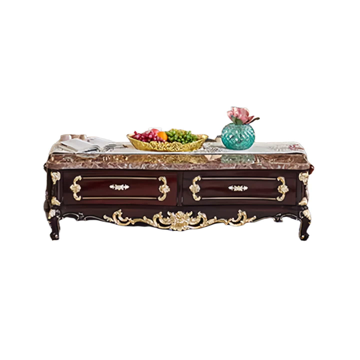 Globe Furnishings - European Classic Solid Wood Carved Villa Palace Sofa