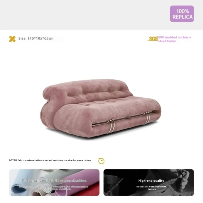 Globe Furnishings - Hippo Cream Wind Big Teeth Sofa Globe Furnishings - Hippo Cream Wind Big Teeth Sofa