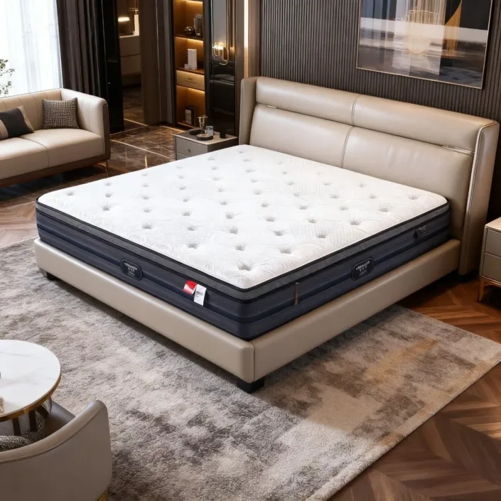 Globe Furnishings - Imported Cotton Latex Four-Sided Edge-Support Mattress Globe Furnishings - Imported Cotton Latex Four-Sided Edge-Support Mattress