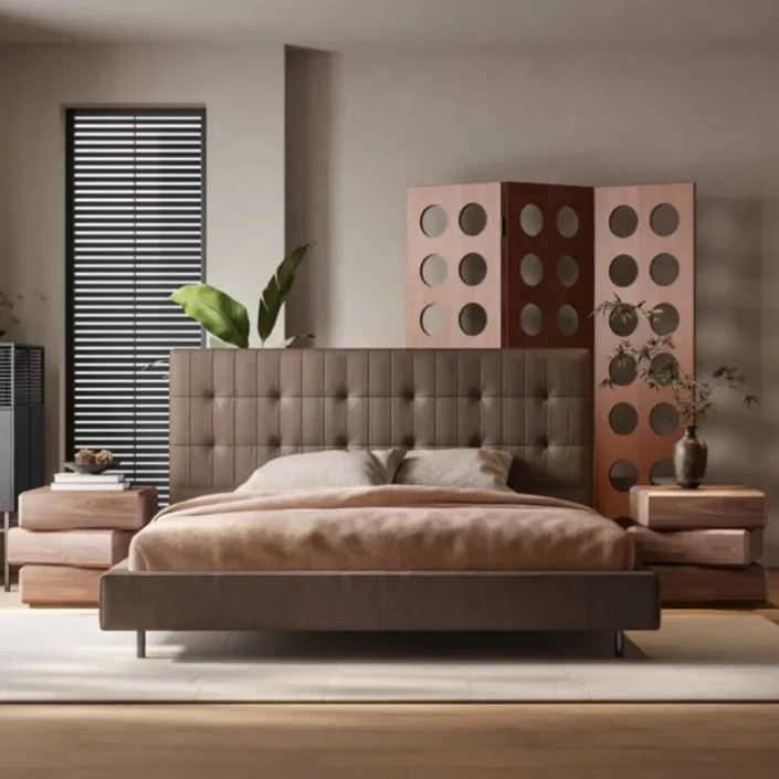 Globe Furnishings - Luxury Vintage Anton Genuine Leather Bed Globe Furnishings - Luxury Vintage Anton Genuine Leather Bed